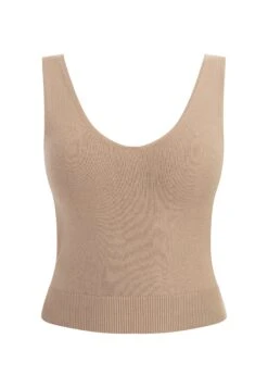 Faina Tank - Top - Beige -Faina 047de543ac29468c85dc685c84c721f5