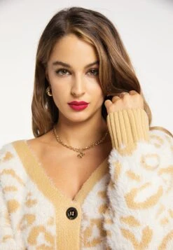 Faina Imane - Vest - Wollweiss Hellkamel -Faina 0b4dd7ebe8a84dc8b1461bc70ebe454e