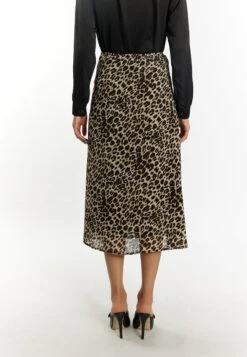 Faina Mit Leoprint - A-Lijn Rok - Beige Leo -Faina 0bc6b1bb4429473e95934c2ca9a39f78