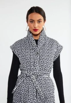 Faina Dedica - Bodywarmer - Schwarz Weiss -Faina 10b2423c906944ccb95c81cac08f9bc8