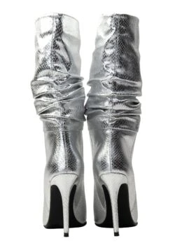 Faina Imane - Enkellaarsjes Met Hoge Hak - Silber -Faina 11c487a280124db7904a8e981f758ba8