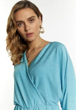 Faina Mit Glanzgarn - Cocktailjurk - Aqua -Faina 17412b949c4945b3bb75e0001213b84e