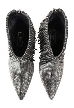 Faina Koosh - Enkellaarsjes Met Hoge Hak - Schwarz Silber -Faina 17739bf0d4b2464eb8ae5bcb54bffb08