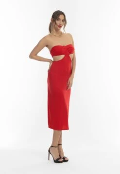 Faina Mit Cut-Outs - Cocktailjurk - Rot