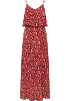 Faina Nelice - Maxi-Jurk - Rot Schlange -Faina 1d9a87ce5d73454cac71442eb8adc48d