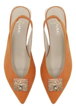 Faina Dulcey - Slingback Ballerina´S - Orange -Faina 1f53e0b3fcbb4bc988e99a0d47f492a8