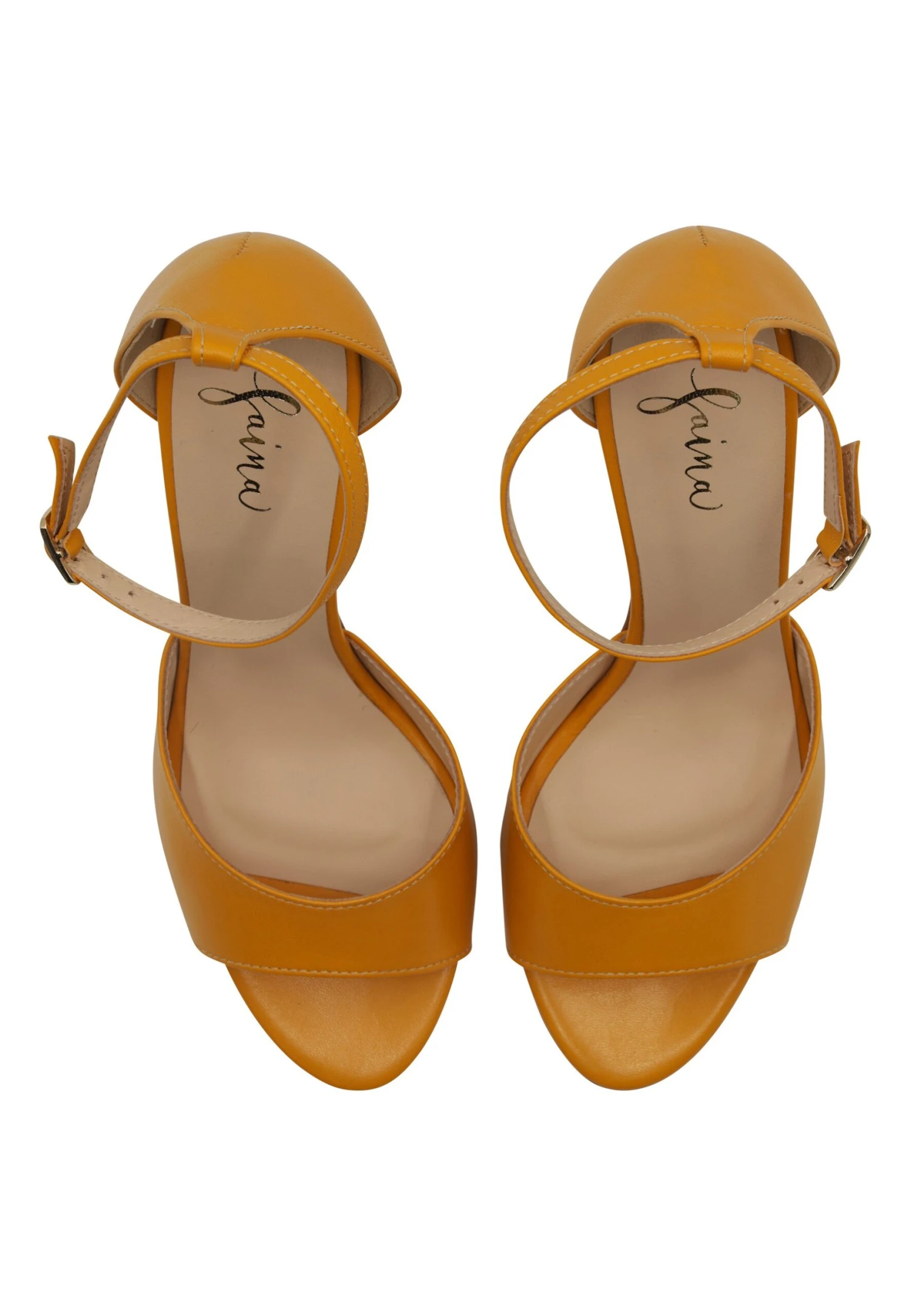 Faina Caspio - Sandalen - Orange 4 Faina Caspio - Sandalen - Orange - Afbeelding 4