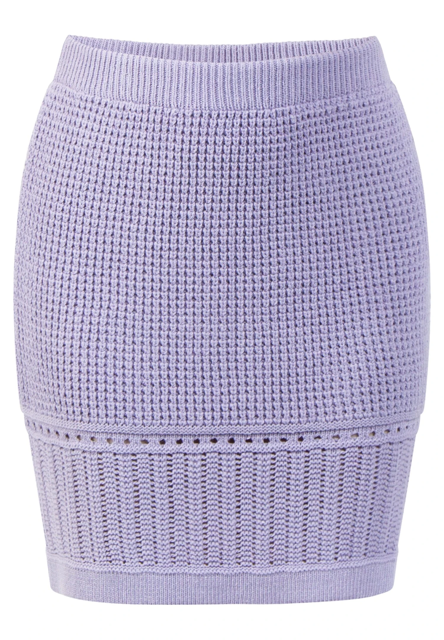 Faina Strick- Kokerrok - Flieder 5 Faina Strick- Kokerrok - Flieder - Afbeelding 5