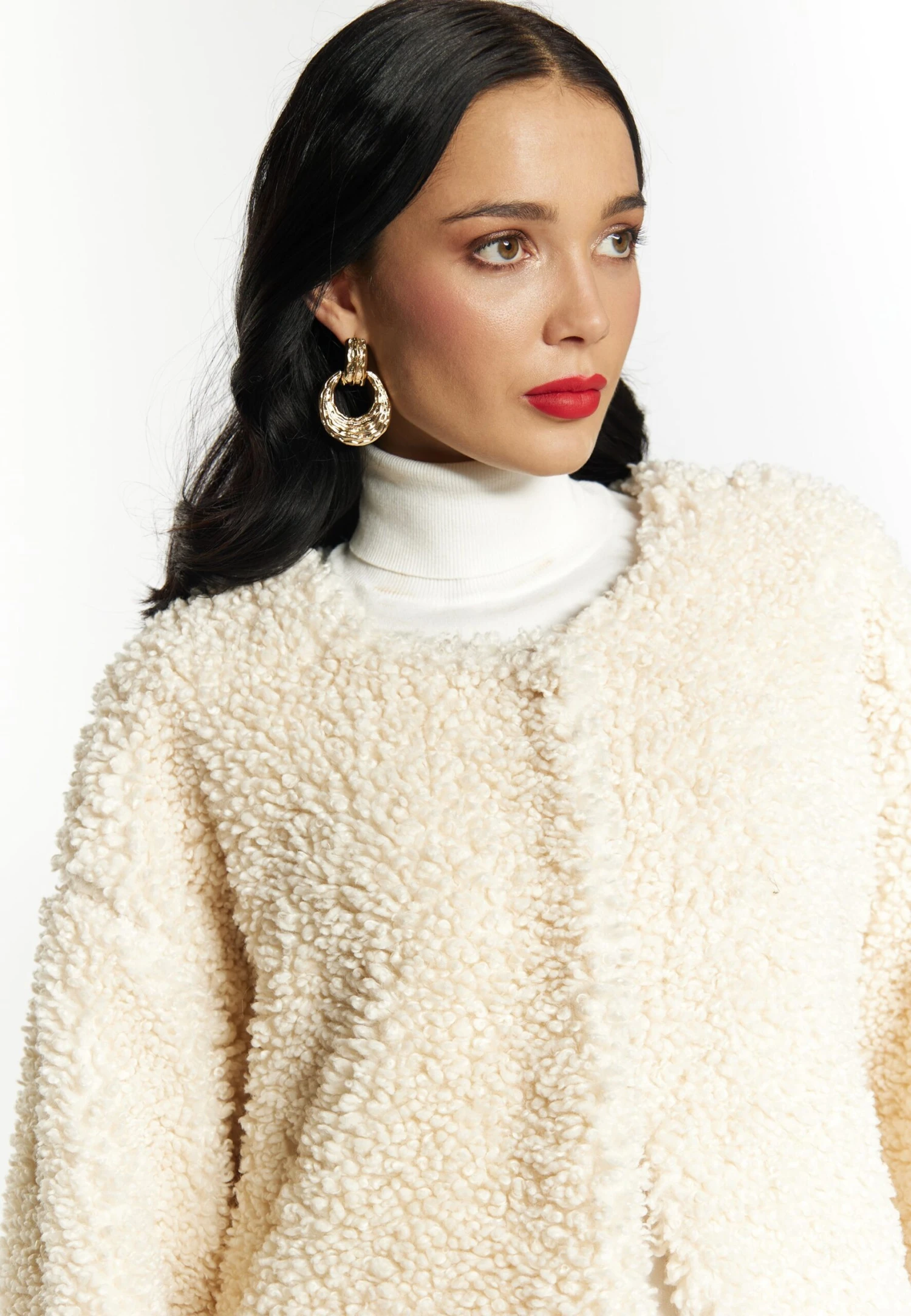 Faina Winterjas - Wollweiss 4 Faina Winterjas - Wollweiss - Afbeelding 4