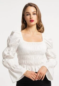 Faina Tuxe - Blouse - Wollweiss