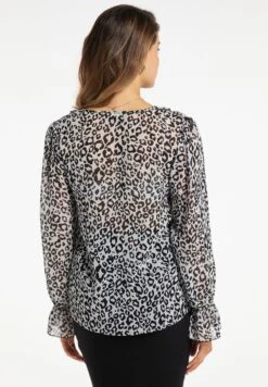 Faina Ikita - Blouse - Weiss Schwarz -Faina 44646e9ee0e44b19a2a86813c9fc61f5