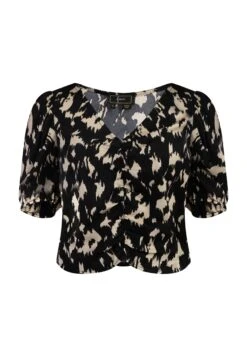 Faina Caneva - Blouse - Schwarz Beige 9 Faina Caneva - Blouse - Schwarz Beige -Faina 4759e4d5968f421a808f0c99e1a92486