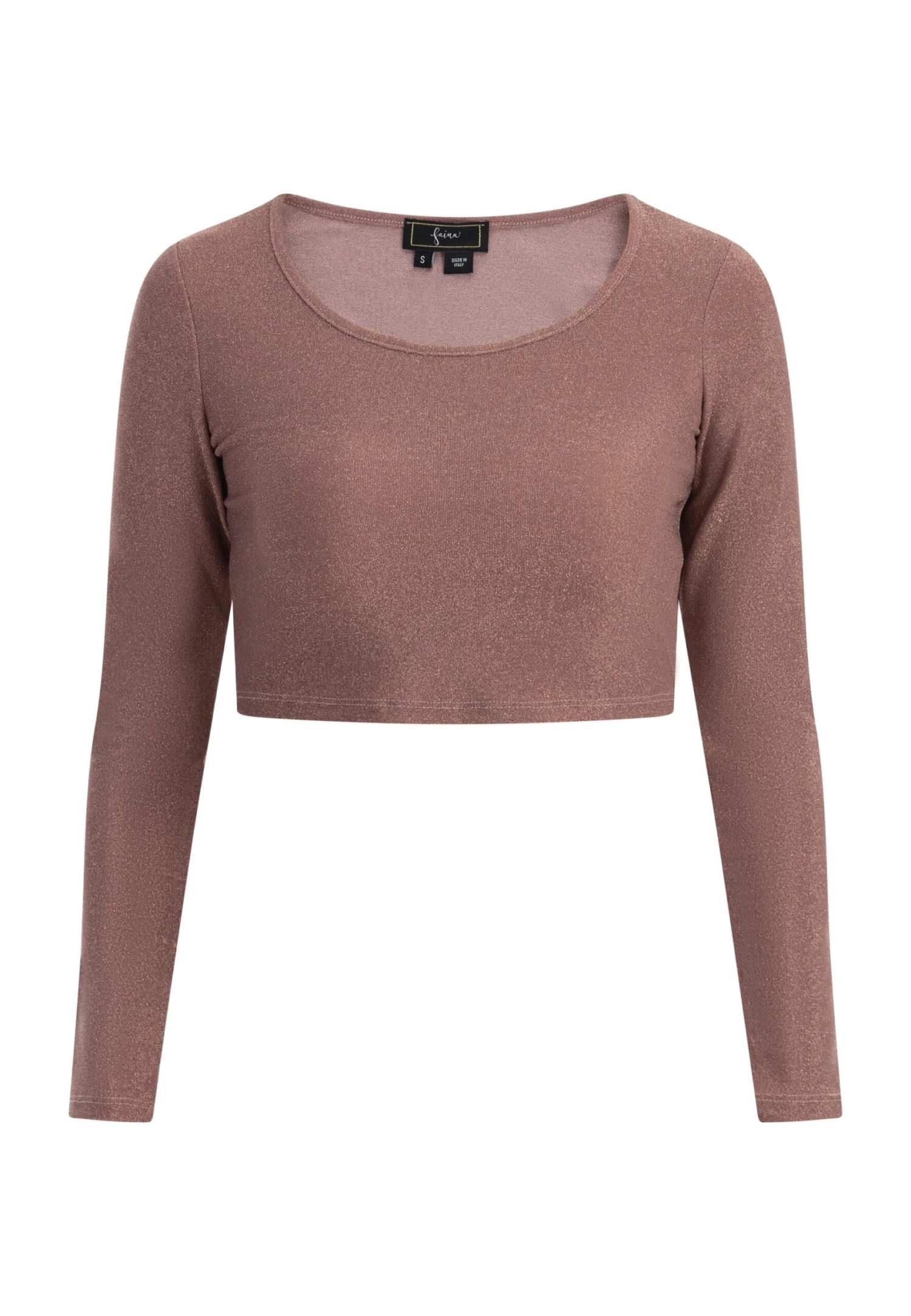 Faina Cropped- Longsleeve - Altrosa 5 Faina Cropped- Longsleeve - Altrosa - Afbeelding 5