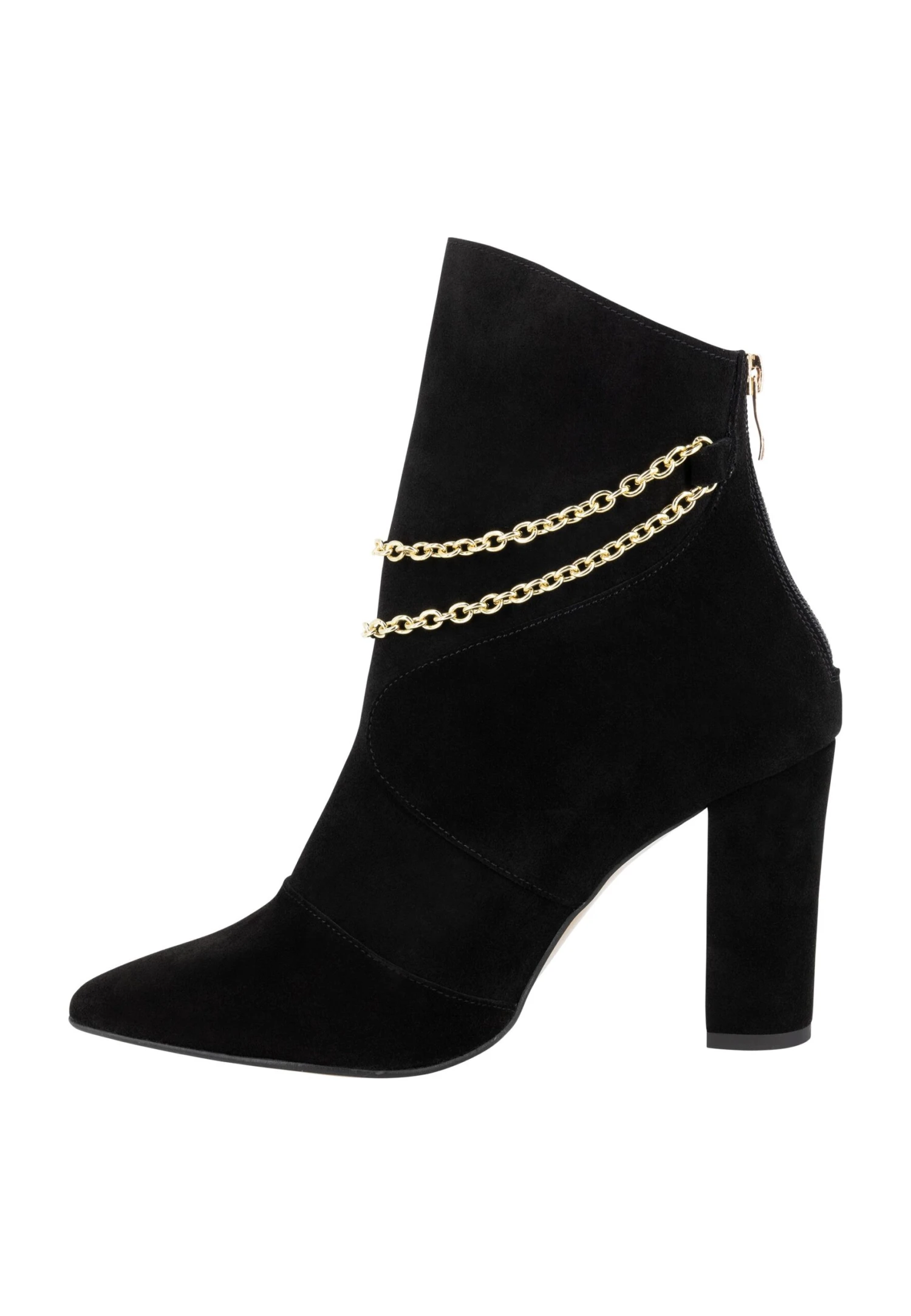 Faina Enkellaarsjes Met Hoge Hak - Schwarz 2 Faina Enkellaarsjes Met Hoge Hak - Schwarz - Afbeelding 2