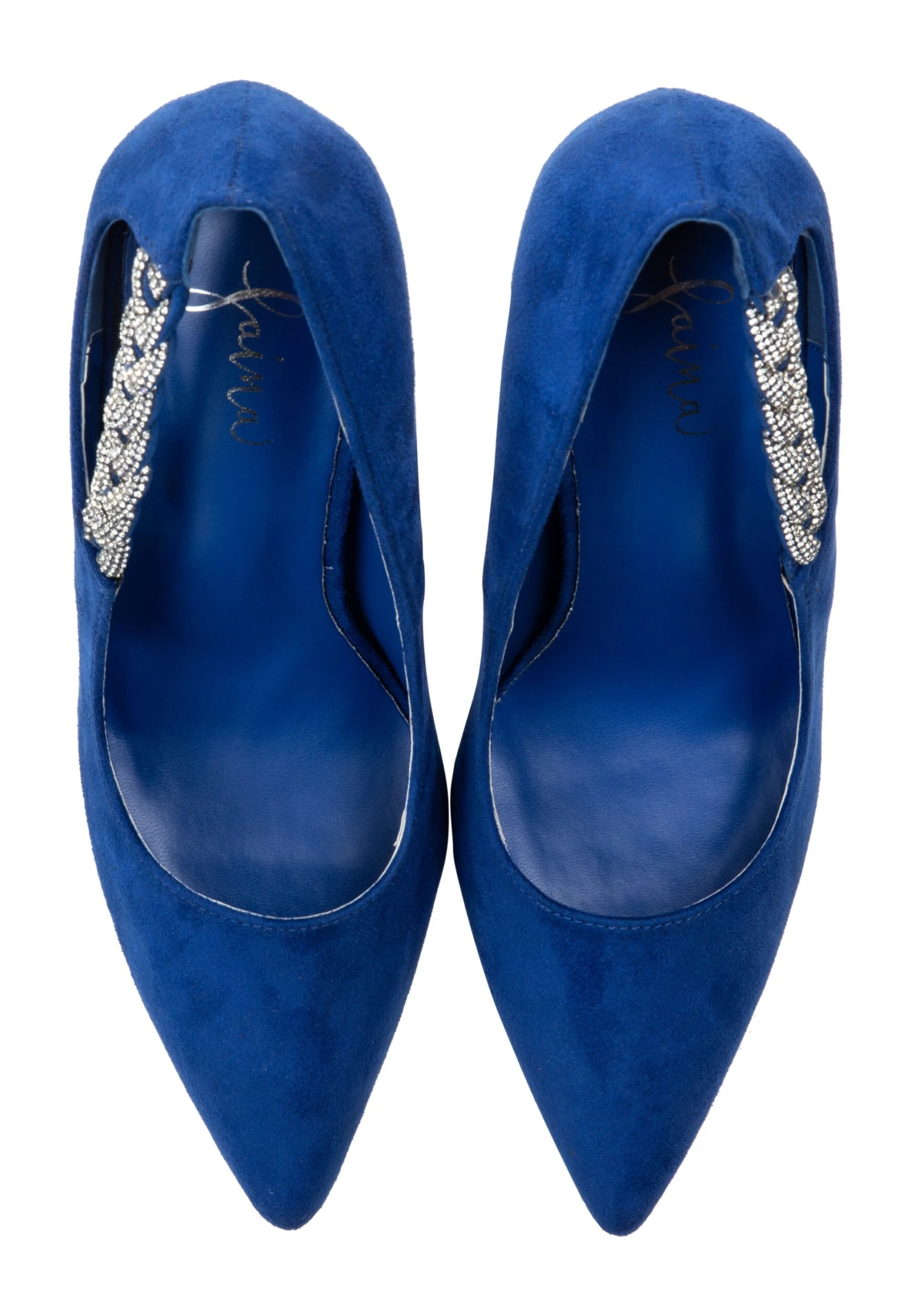 Faina Mit Kristallverzierung Aleva - Hoge Hakken - Blau 4 Faina Mit Kristallverzierung Aleva - Hoge Hakken - Blau - Afbeelding 4