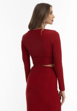 Faina Cropped- Longsleeve - Rot -Faina 4d94fed62633419bb7b7754efd6d8096