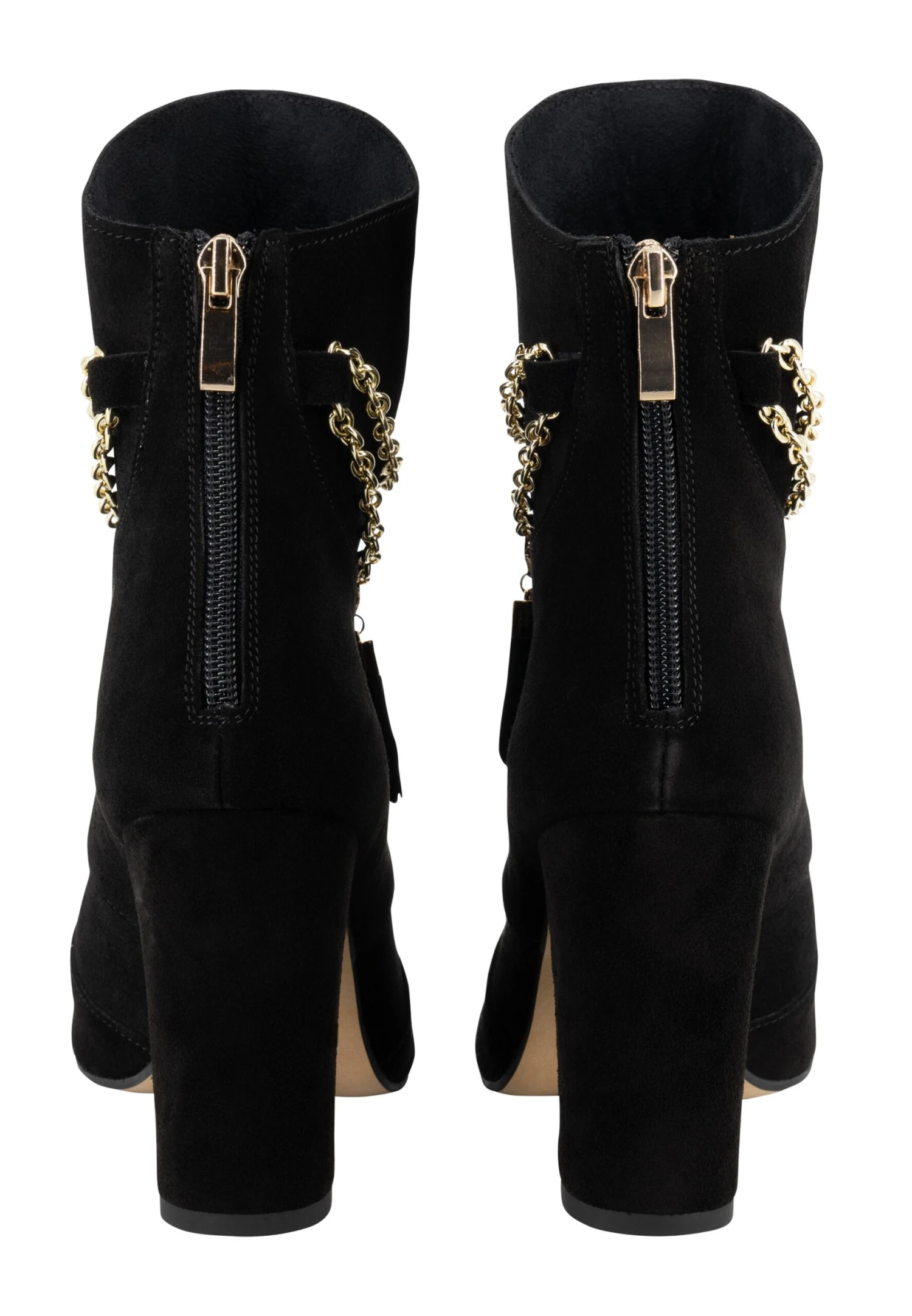 Faina Enkellaarsjes Met Hoge Hak - Schwarz 3 Faina Enkellaarsjes Met Hoge Hak - Schwarz - Afbeelding 3