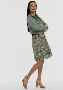 Faina Lichte Jas - Grau Oliv -Faina 5b285040aa7849188470bd3ab40b49f3