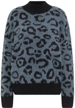 Faina Imane - Trui - Grau Schwarz -Faina 6374efb86d9a411bb00e2c6f03ce7b7a