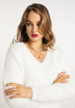 Faina Nally - Sweater - Wollweiss -Faina 67dd76f4a4e84944835112bfcb08df95