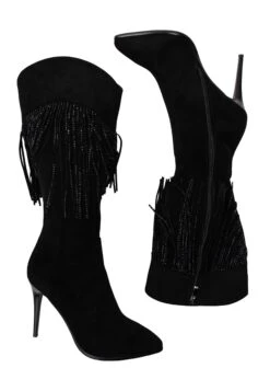 Faina Dulcey - Cowboy-/Bikerlaarsjes - Schwarz -Faina 6ac80f9339a744ae9543d83743cda9ce