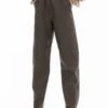 Faina Leren Broek - Taupe