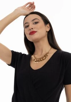 Faina Kurzarm - T-Shirt Basic - Schwarz -Faina 79cb937431df495a9cc88803c4d9dd22