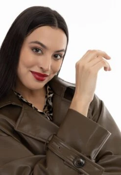 Faina Trenchcoat - Schokolade -Faina 7b205dd6a4f145d1b8ab25b91c7bb36d