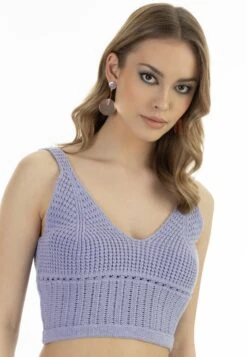 Faina Strick - Top - Flieder