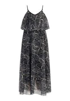 Faina Mit Schlangenprint - Maxi-Jurk - Schwarz Schlange -Faina 7f49c8c68f82440e8b1aa9919e00f3ce