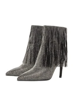 Faina Koosh - Enkellaarsjes Met Hoge Hak - Schwarz Silber -Faina 7fb97dbca88e4f38a5e8c6556527e5b6