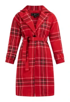 Faina Tassia - Trenchcoat - Rot Karriert 9 Faina Tassia - Trenchcoat - Rot Karriert -Faina 7fef7f6ccfd5423390d8370502127413