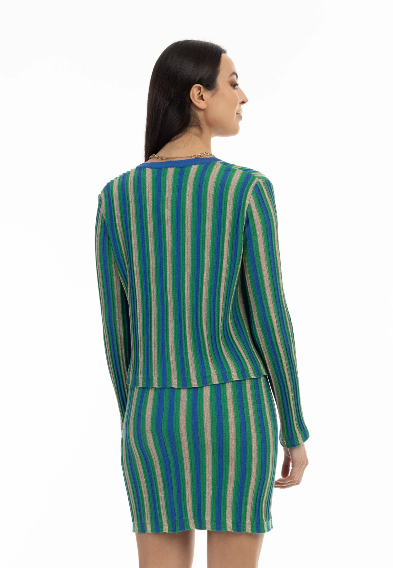 Faina Vest - Blau Mehrfarbig 3 Faina Vest - Blau Mehrfarbig - Afbeelding 3