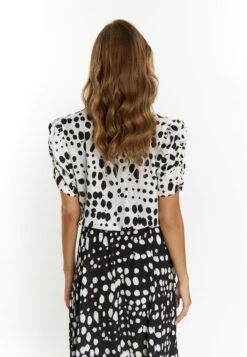 Faina Blouse - Weiss/Schwarz -Faina 8487a986274b42b99a3bcfae4b639b69