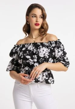 Faina Mioki - Blouse - Schwarz Weiss