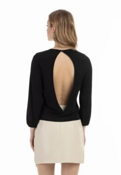 Faina Rückenfreies - Longsleeve - Schwarz 7 Faina Rückenfreies - Longsleeve - Schwarz -Faina 8f2d53e1f53141d4a901ee25a4f67676