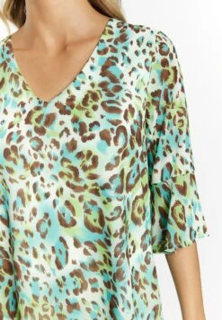 Faina Blouse - Türkis/Mehrfarbig -Faina 95a486892dee4197b686811d10563b22