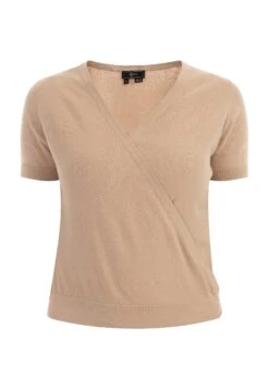 Faina Kurzarm - T-Shirt Basic - Beige -Faina 99a875d6c2d4415badac41da483eac56