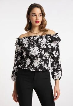 Faina Mioki - Blouse - Schwarz Weiss