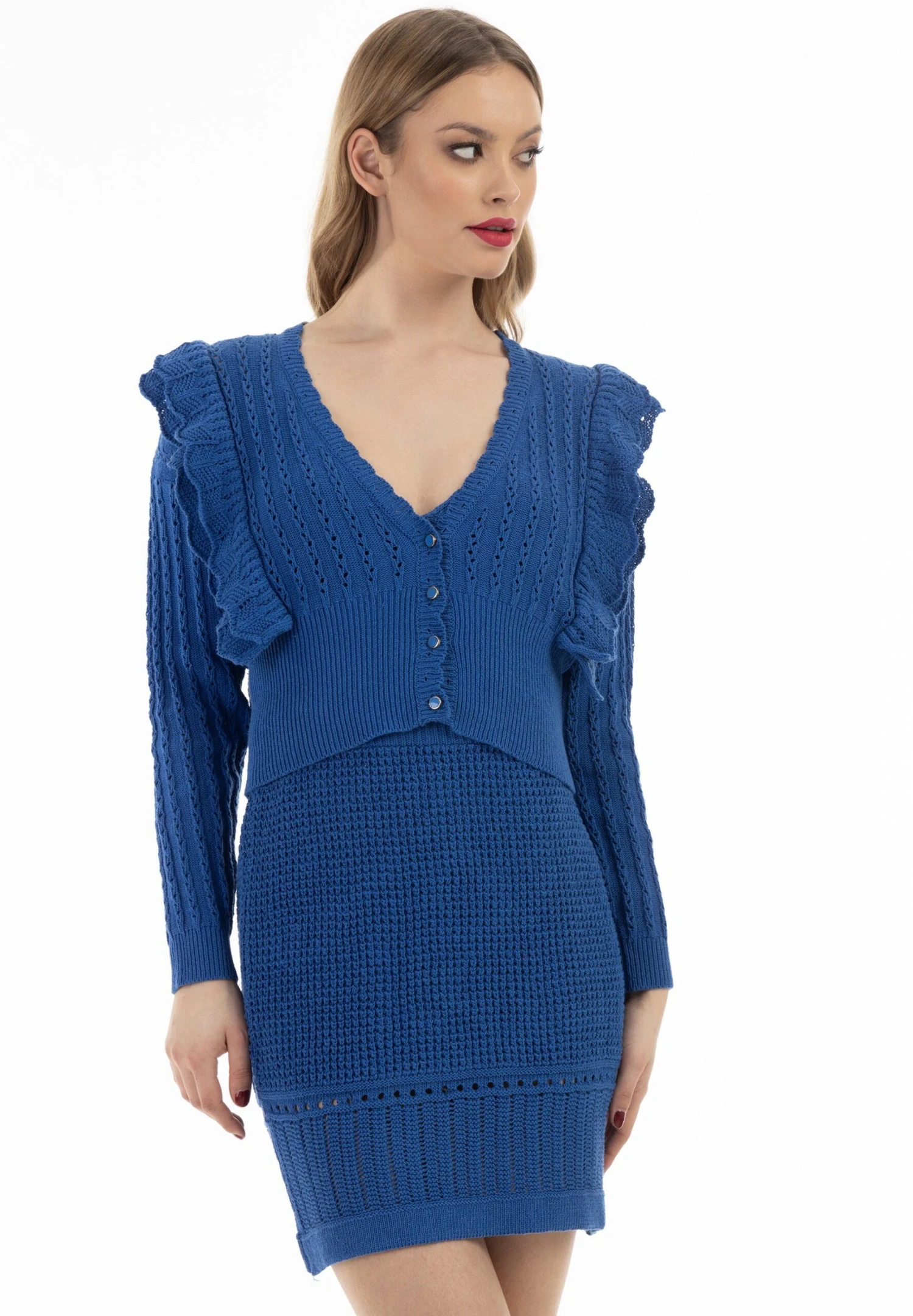 Faina Vest - Königsblau 1 Faina Vest - Königsblau