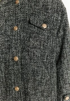 Faina Tuxe - Mantel - Schwarz Weiss Kariert -Faina a52b822b569544ba81e24aade2d8d0a9