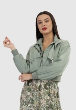 Faina Lichte Jas - Grau Oliv