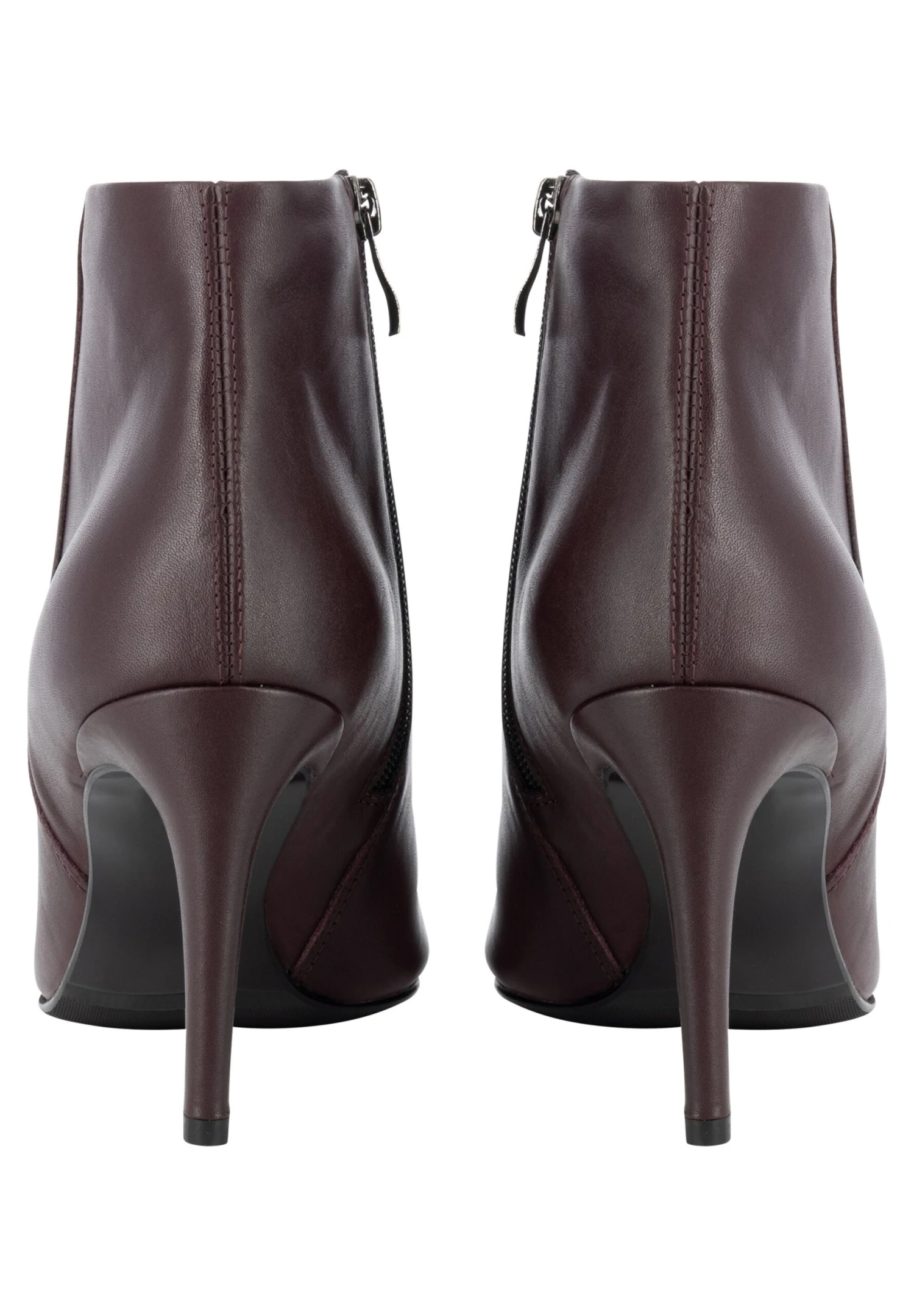 Faina Enkellaarsjes Met Hoge Hak - Dunkelllila 3 Faina Enkellaarsjes Met Hoge Hak - Dunkelllila - Afbeelding 3