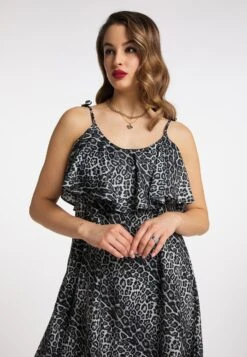 Faina Nelice - Jurk - Grau Leo -Faina ae327157d7c8454ca5a559a805f40126