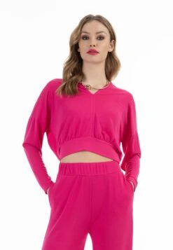 Faina Cropped Langarm - Longsleeve - Pink