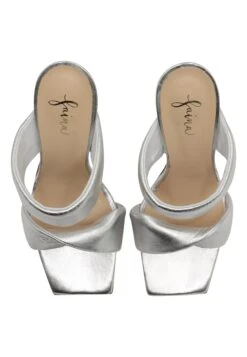 Faina Caspio - Muiltjes Met Hak - Silber -Faina bc8b97a1ecbf4688a5436fafc79776c2