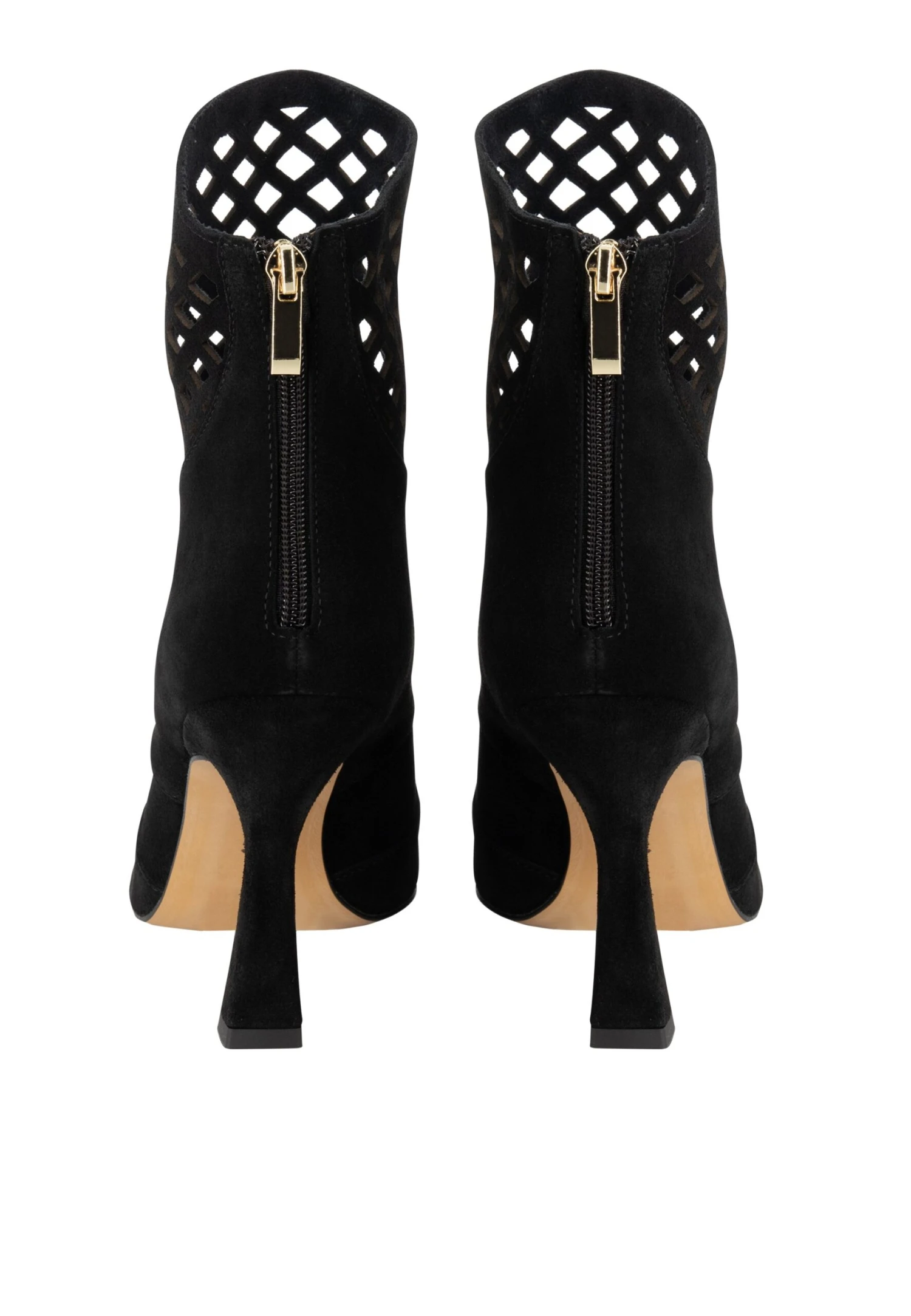 Faina Enkellaarsjes Met Hoge Hak - Mattschwarz 3 Faina Enkellaarsjes Met Hoge Hak - Mattschwarz - Afbeelding 3