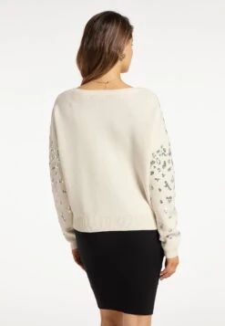 Faina Nascita - Trui - Wollweiss Silber -Faina c59ab836d1db46a9913608ccc7228d76