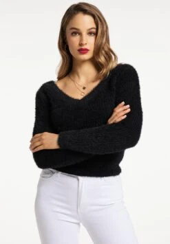 Faina Minya - Trui - Schwarz