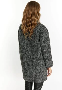 Faina Tuxe - Mantel - Schwarz Weiss Kariert -Faina c81675a10df14ce1a2788421f4243f3f